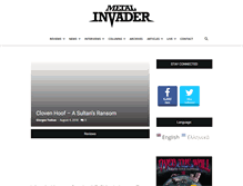 Tablet Screenshot of metalinvader.net